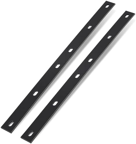 Zonon 2 Pack 24 Inch Heavy Duty Steel Mending Plates, Straight Braces