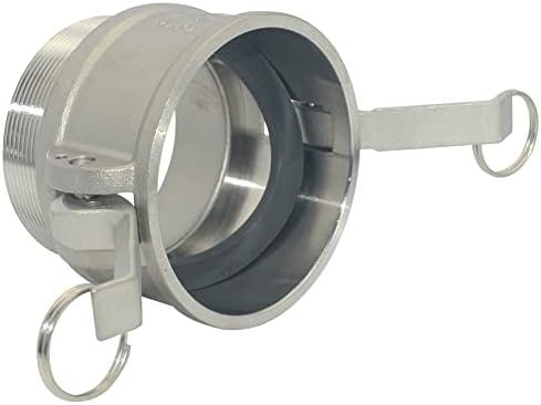 VARMHUS Male Pipe Threads x 3" Type B Trash Pump Adapter Female Camlock,Type B Hose Fitting,Stainless Steel 316 (3")