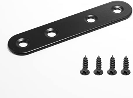 16 Sets 3 Inch Stainless Steel Flat Plate Straight Bracket