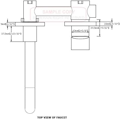 Sumerain Wall Mount Bathroom Faucets,Single Handle with Brass Rough-in Valve in Modern Chrome Finish,1/2 NPT Standard Thread for US