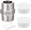 TAISHER 1pcs Hex Nipple 304 Stainless Steel NPT 1-1/4"NPT Male Pipe Fitting