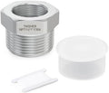 TAISHER 1PCS Forging of 304 Stainless Steel Hex Bushing, 1-1/4" Male NPT to 1" Female NPT, Reducing Cast Pipe Adapter Fitting