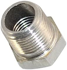 3/8" Male NPT to 1/4" Female NPT Female Reducing/Reducer Bushing Pipe Fitting,Adapter,Stainless Steel SS 304 Hex Bushing