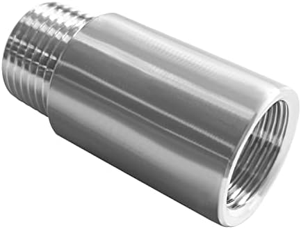 Beduan 304 SS 1/4 Male to Female NPT Threaded Pipe 2 Length Nipple 2PCS