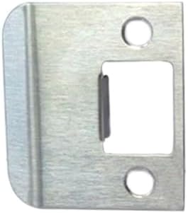 QCAA Extended Lip Strike, 2''X2-1/4, Brush Satin Nickel, 1 Pack, Made in Taiwan