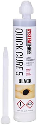 System Three Quick Cure 5 U-TAH Cartridge, 8.4 Ounces, Black