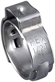 EFIELD 30PCs 1/2"Pex fitting,70PCS Pex Stainless Steel Clamp(PEX1807191)