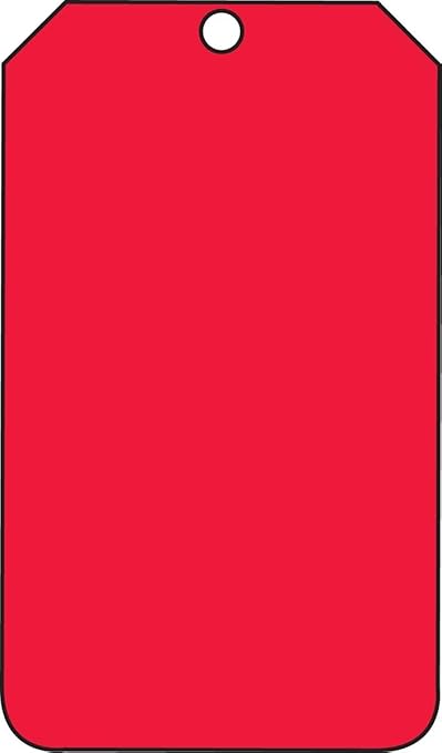 AccuformNMC Scaffold Status Tags, 25 Pack Red Danger Safety Tags “Do Not Use This Scaffold Keep Off”, 5.75” x 3.25”, Durable Water-Resistant 10-mil PF-Cardstock, Made in USA, TSS101CTP