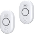METAK Water Leak Detector Sensor Alarm: Home Water Flooding Monitor Smart Sink Overflow Monitoring Adjustable Wet Moisture Alert Pipe Leakage Drip Detection Warning for Basement Floor (2 Sensor)