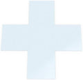 X's 4" x 4" x 1" (40/Pack) White