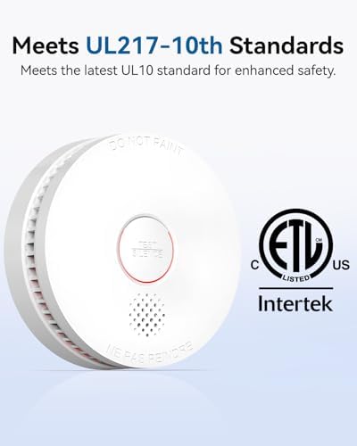 SITERWELL Smoke Detector Fire Alarms 9V Battery Operated