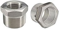 Beduan 304 SS Reducer Hex Bushing 3/4 Male to 1/4 Female NPT Reducing 2PCS