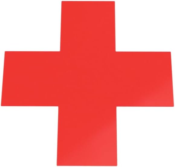 X's 4" x 4" x 1" (40/Pack) Red