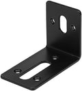 GBGS 10 Pack Black Slotted L Bracket,Adjustable Corner Braces,1/8" Thick