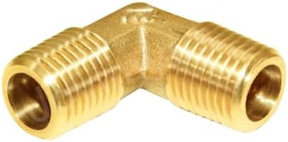 Joywayus 2 Pack Brass 1/8" NPT Male Elbow Pipe Fittings