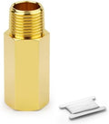1PCS Brass Pipe Fitting, 1" NPT Male x 1" NPT Female Nipple, 2" Length for water/oil/air/fuel