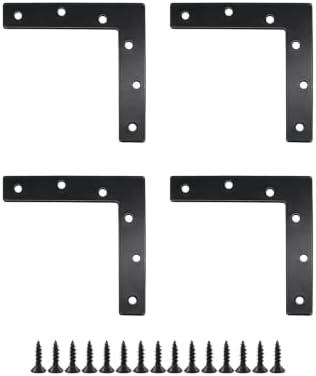 Flat Bracket Repair Corner Brace,6 PCS,L-Shape 4.72x4.72x0.87