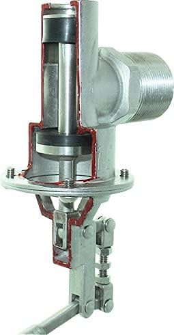Viton sealing, 304 Stainless Steel Balanced Float Ball Valve, Tank Mount, 100 Psi (1-1/2")…