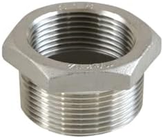 1-1/4" X 1/8" 304 Stainless Steel Class #150 Threaded Hexagon Bushing Hex Reducing Bushing