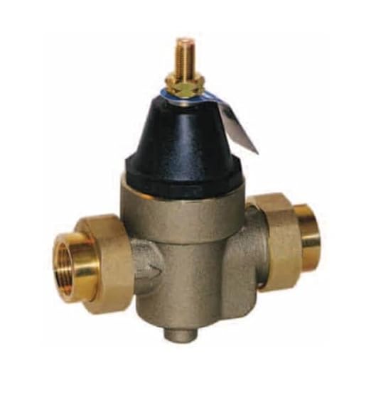 Watts LFN45B Series 3/4" Lead-Free Cast Copper Silicon Alloy Water Pressure Reducing Valve, Double Union Solder Inlet and Outlet, Elastomer Disc, Adjustable Pressure 25 to 75 psi, Maximum 400 psi