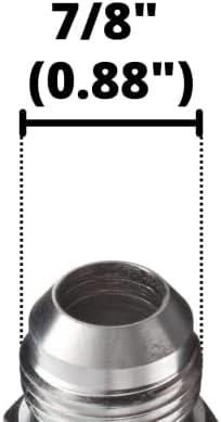 5/8" JIC 37 Male x 3/8" NPTF Male Pipe Steel Adapter Flared Tube Fitting Pipe Connector 2404-10-06