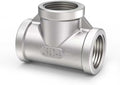 ChillWaves 304 Stainless Steel Pipe Fitting, Tee 1-1/4" x 1-1/4" x 1-1/4" NPT Female Thread Adapter(1-PACK)