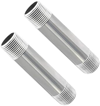 GeilSpace 3/4" x 4" 304 Stainless Steel Nipple Pipe Fitting, NPT Threaded