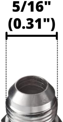 1/8" JIC 37 Male x 1/8" NPTF Male Pipe Steel Adapter Flared Tube Fitting Pipe Connector 2404-02-02