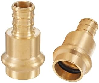 2Pcs EFIELD 1/2"Copper Press x 1/2"PEX Coupling Adapter(PEX1807344-2)