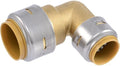SharkBite Max 1 x 3/4 Inch 90 Degree Reducing Elbow, Push to Connect Brass Plumbing Fitting, PEX Pipe, Copper, CPVC, PE-RT, HDPE, UR278A