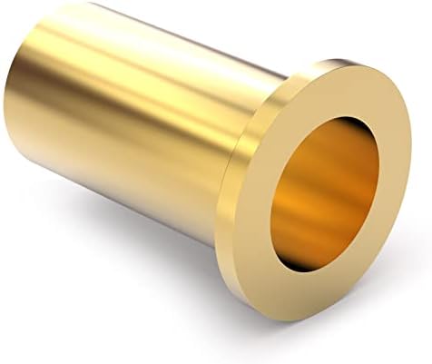 GASHER 100PCS Brass Compression Fitting, Brass Compression Insert Tube Support 1/4" Tube OD