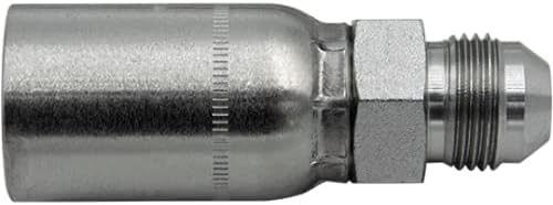 MP-03-02 | 3/16" Hose x 1/8" NPTF Male Pipe Thread Hydraulic Hose End Crimp Fitting