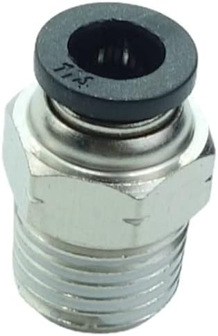 CDQBWQDJT 10 Pcs Pneumation Fitting 1/4" Tube OD Push To Connect X 1/4 NPT Pipe Male Connector