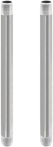 GeilSpace 3/4" x 14" 304 Stainless Steel Nipple Pipe Fitting, NPT Threaded