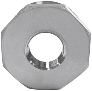Stainless Steel 2" Male NPT to 3/4" Female NPT Reducer Hex Bushing Pipe Fitting Adapter (pack of 1)