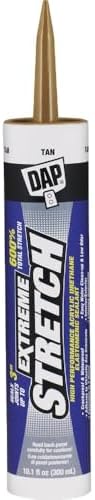 DAP Extreme Stretch Acrylic Urethane Premium Elastomeric Sealant, Tan, 10.1 Oz (7079818718)