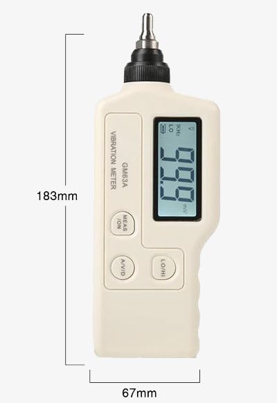 Handheld Digital Vibration Meter with LCD Display,Vibrometer Gauge Tester Analyzer,Check The Vibration Meters of The Motor, Machinery, and Bearings
