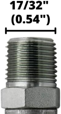 3/8" JIC 37 Male x 1/4" NPTF Male Pipe Steel Adapter Flared Tube Fitting Pipe Connector 2404-06-04