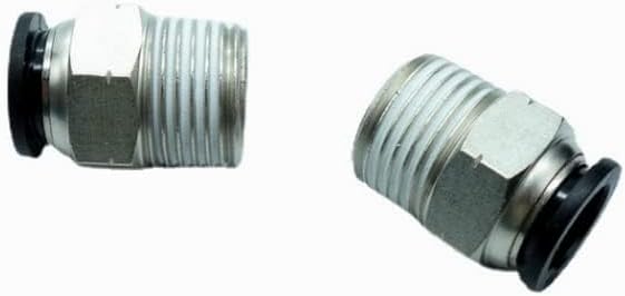 CDQBWQDJT 5 Pcs Pneumation Fitting 1/2" Tube OD Push To Connect X 1/2 NPT Pipe Male Connector