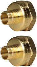 2 Pack XFITTING 3/4 inch Pex x 1 inch Female NPT Adapter Pex FNPT