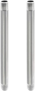 GeilSpace 1/2" x 12" 304 Stainless Steel Nipple Pipe Fitting, NPT Threaded