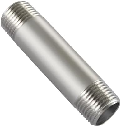 Beduan Stainless 1/2 NPT Male Threaded 6" Length Nipple Pipe Fitting