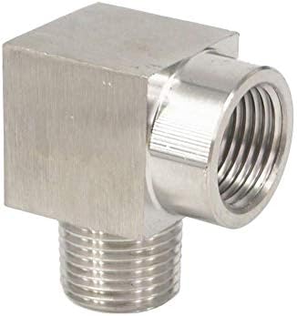 Beduan Stainless Steel Cast Pipe Fittings, 90 Degree Street Elbow 1/4" NPT Male x 1/4" NPT Female Water Fuel Air (Pack of 2)