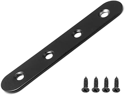 8 Sets 4 Inch Stainless Steel Flat Plate Straight Bracket