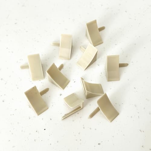 InstaTrim End Caps - 10 Ivory 1/2" Wide Trim End Cap Pieces - Trim for Corners - Paintable