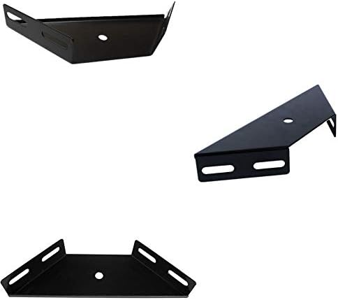 Corner Brace Bracket, 2 PCS Corner Bracket Brace Plate Trapezoid Flange Angle Bracket Heavy Duty Bed Frame Accessories Furniture Fastener Joint Corner Connector, Metal Bed Gusset 230x 92x 71mm Black