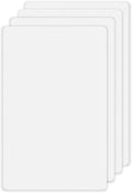 Screwless Blank Wall Plates 1-Gang Blank Switch Outlet Electrical Cover Plate Unbreakable Thermoplastic Faceplate for Decorative Receptacle Outlet Switch, White (4 Pack)
