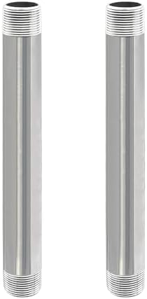 GeilSpace 3/4" x 8" 304 Stainless Steel Nipple Pipe Fitting, NPT Threaded