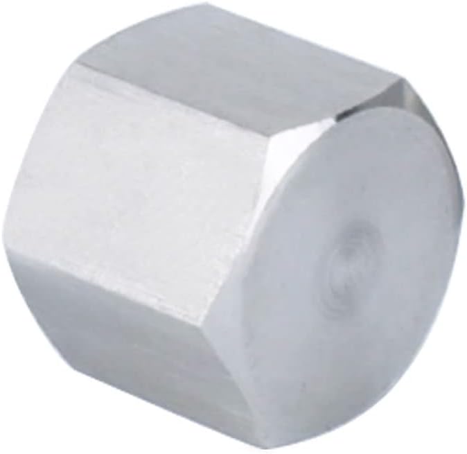 Stainless Steel 304 Forged Pipe Fitting, Hex End Cap, M12*1.5 Metric Thread Female, Class 3000 (Pack of 2)