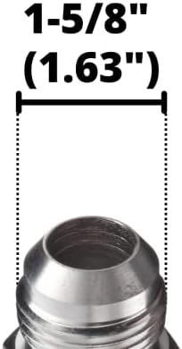 1-1/4" JIC 37 Male x 1-1/4" NPTF Male Pipe Steel Adapter Flared Tube Fitting Pipe Connector 2404-20-20